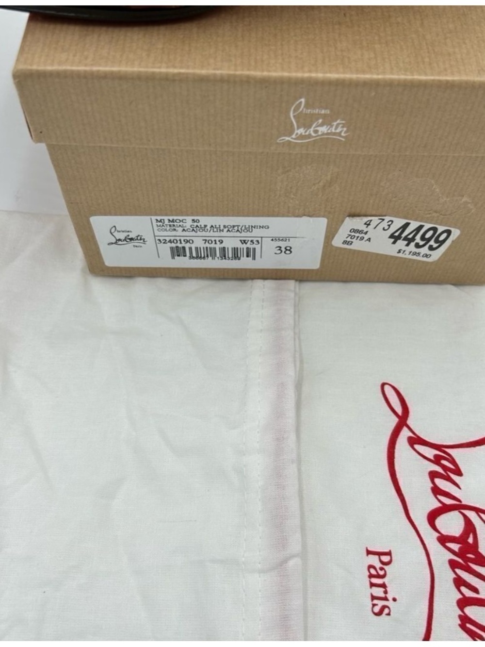 Women's Christian Louboutin
MJ, moc leather loafers size 38 made in Italy - Picture 6 of 9